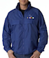 J-UC-8929 - UltraClub Hooded Zip-Front Pack-Away Jacket